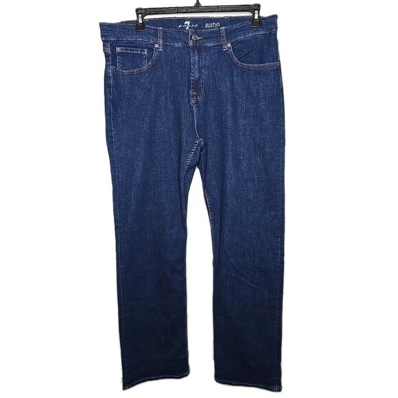 7 For All Mankind NWT Men's Austyn Relaxed Straight Leg Denim Jeans 38 New t22 - Picture 1 of 6